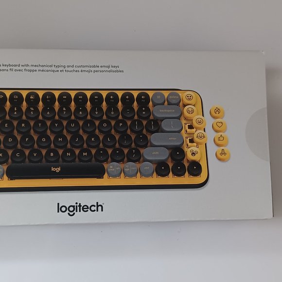New Logitech POP KEYS Wireless Mechanical Keyboard with Customizable Emoji Keys - Picture 6 of 8